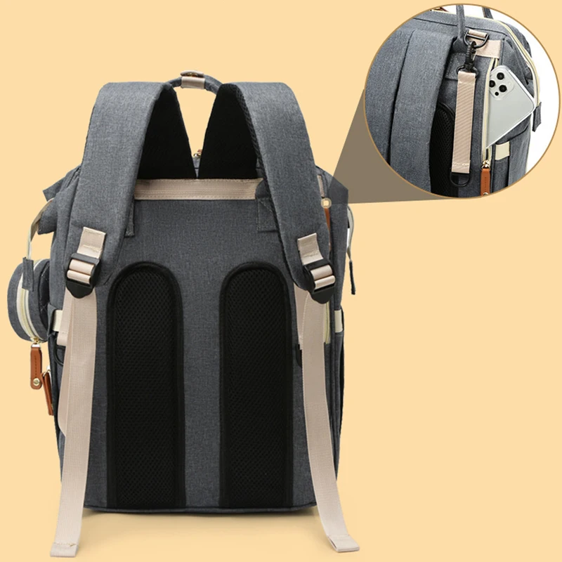 WOMEN'S BACKPACK LARGE CAPACITY WATERPROOF OXFORD CLOTH MUMMY BAG DIAPER STORAGE FASHION