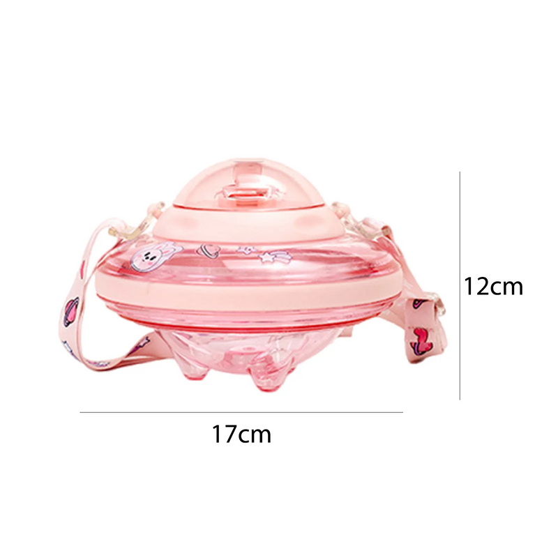 UFO SHAPE CUTE WATER BOTTLE 550ML KIDS SIPPY CUP