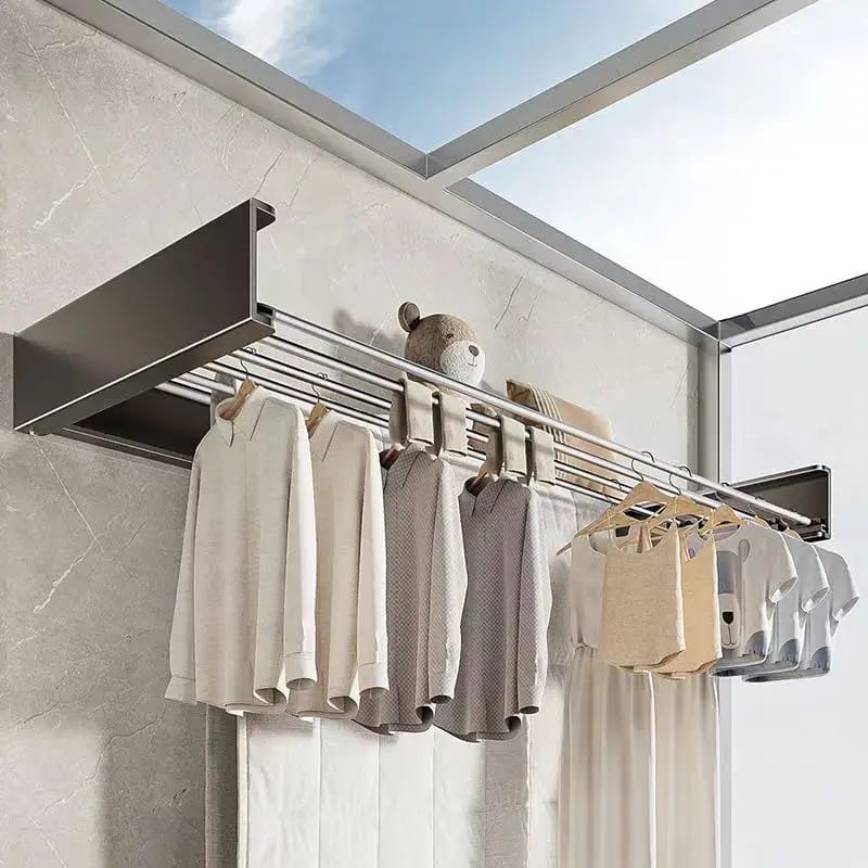 WALL MOUNTED RETRACTABLE LAUNDRY DRYING RACK