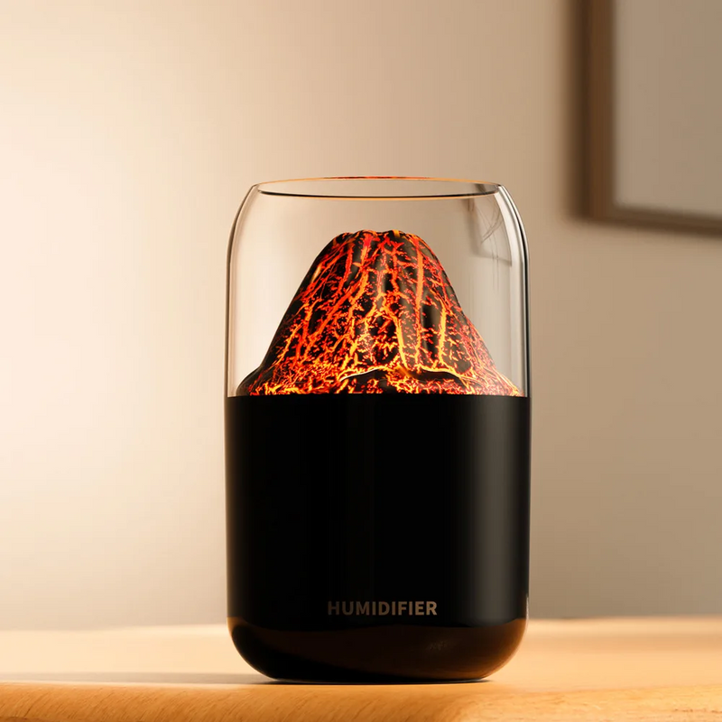 SIMULATED VOLCANO HUMIDIFIER – USB MINI DESKTOP AIR PURIFIER & AROMATHERAPY SPRAY