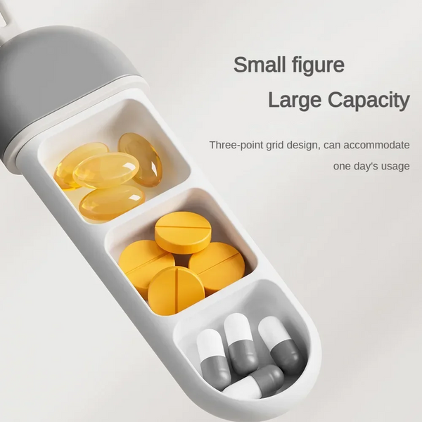 PORTABLE PILL ORGANIZER TRAVEL MEDICINE BOX