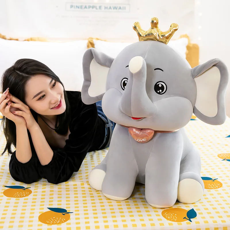 ELEPHANT TOY WITH FLAPPY EARS - SOFT STUFFED ANIMAL TOY FOR KIDS AND GIRLS