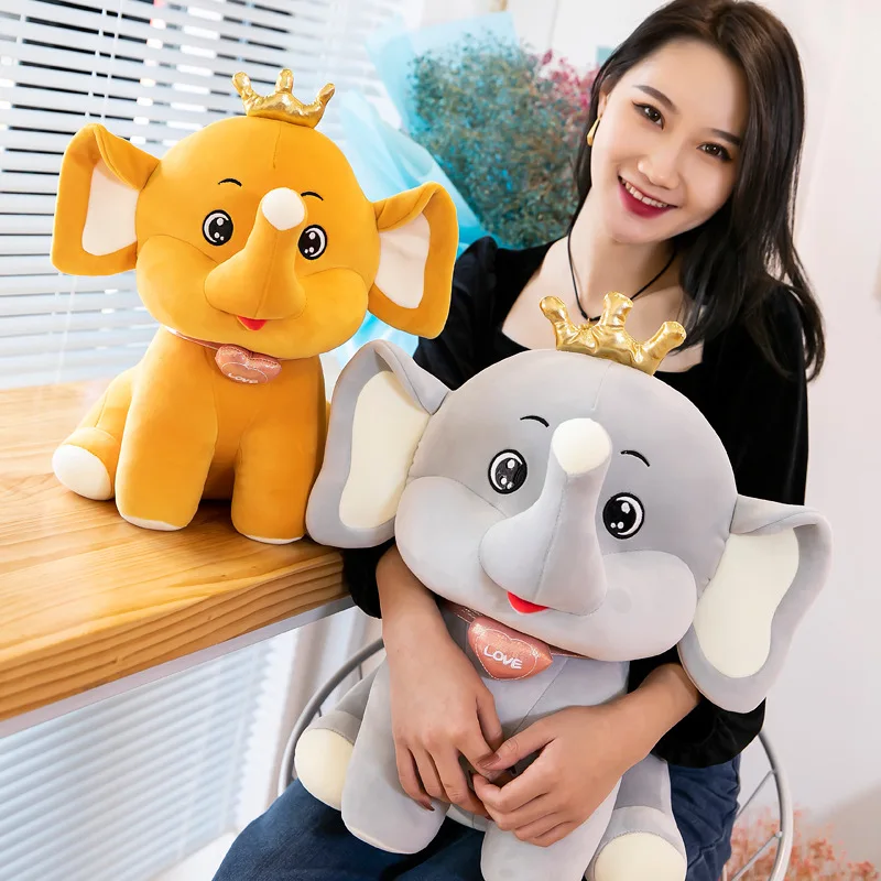 ELEPHANT TOY WITH FLAPPY EARS - SOFT STUFFED ANIMAL TOY FOR KIDS AND GIRLS
