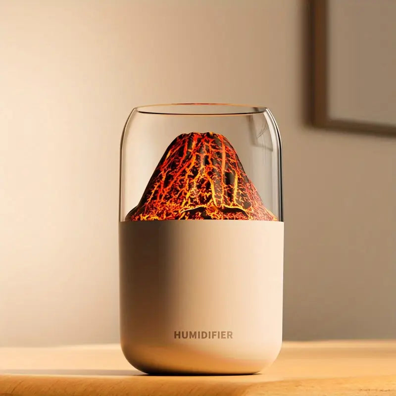 SIMULATED VOLCANO HUMIDIFIER – USB MINI DESKTOP AIR PURIFIER & AROMATHERAPY SPRAY