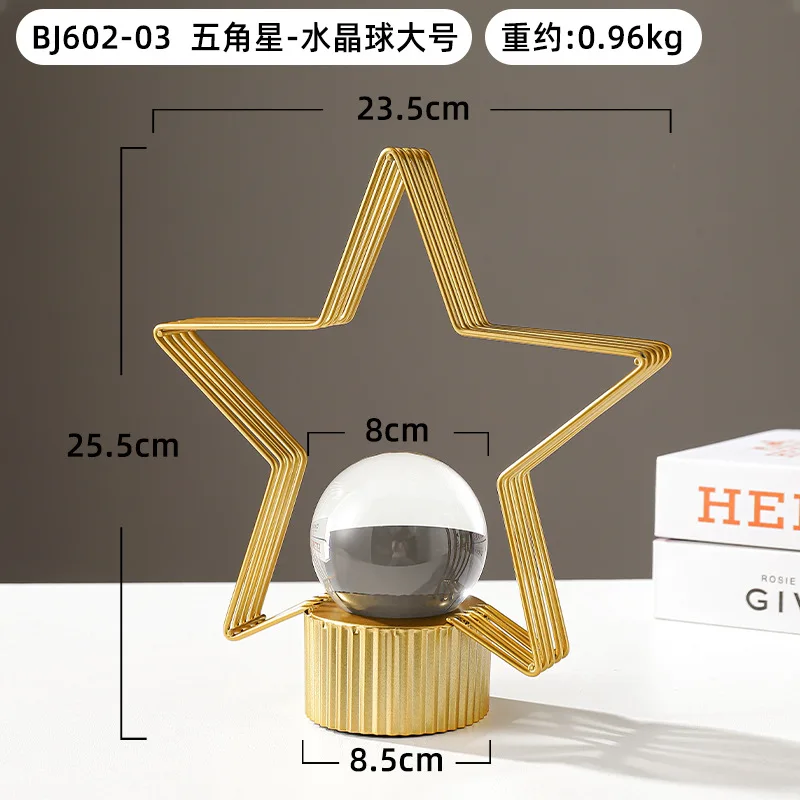 NORDIC CRYSTAL BALL METAL ART DECORATION - TREE