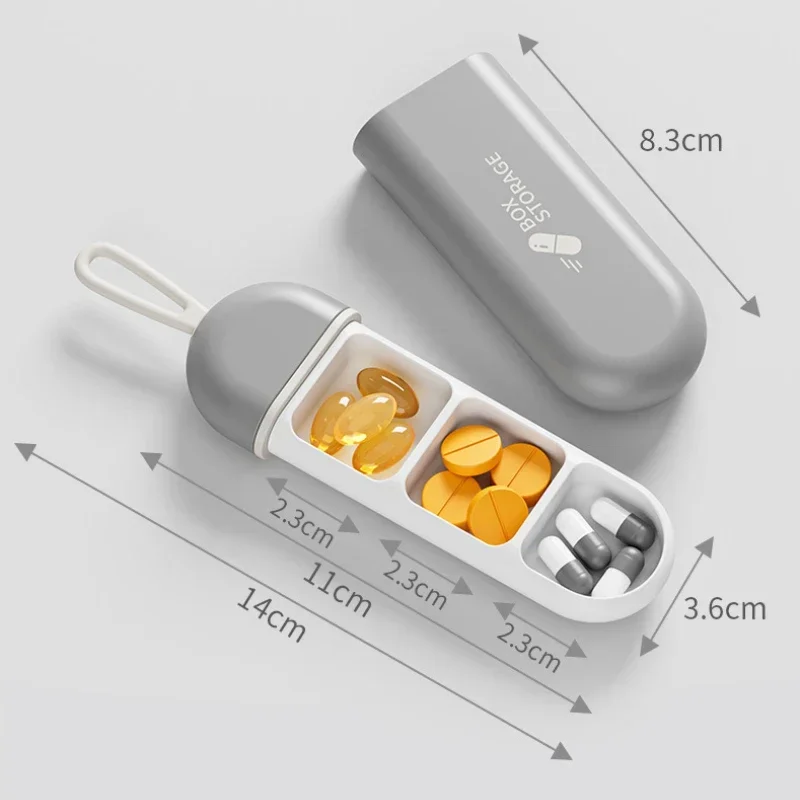 PORTABLE PILL ORGANIZER TRAVEL MEDICINE BOX