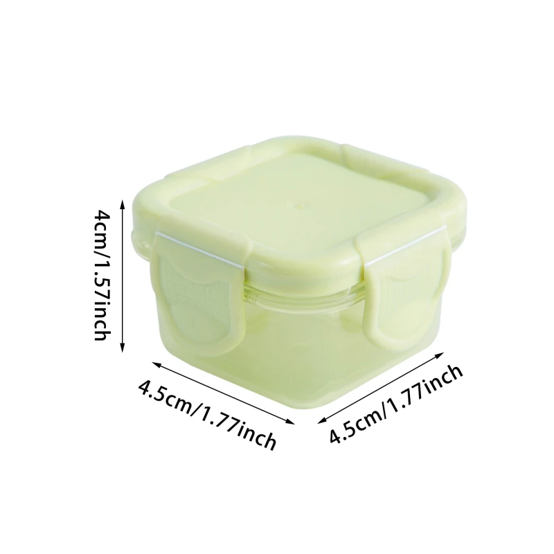 PACK OF 4 – 60ML FOOD-GRADE SEALABLE STORAGE BOXES – BABY FOOD, JAM, LUNCH