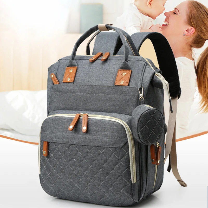 WOMEN'S BACKPACK LARGE CAPACITY WATERPROOF OXFORD CLOTH MUMMY BAG DIAPER STORAGE FASHION