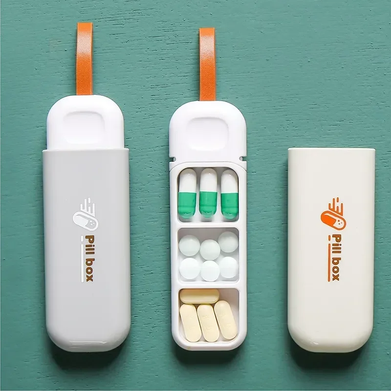 PORTABLE PILL ORGANIZER TRAVEL MEDICINE BOX