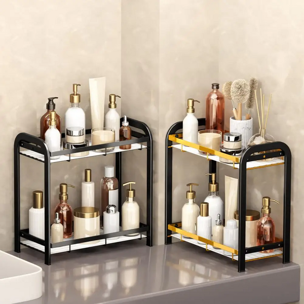 VERSATILE STORAGE SHELF STURDY BATHROOM ORGANIZER EASY INSTALLATION