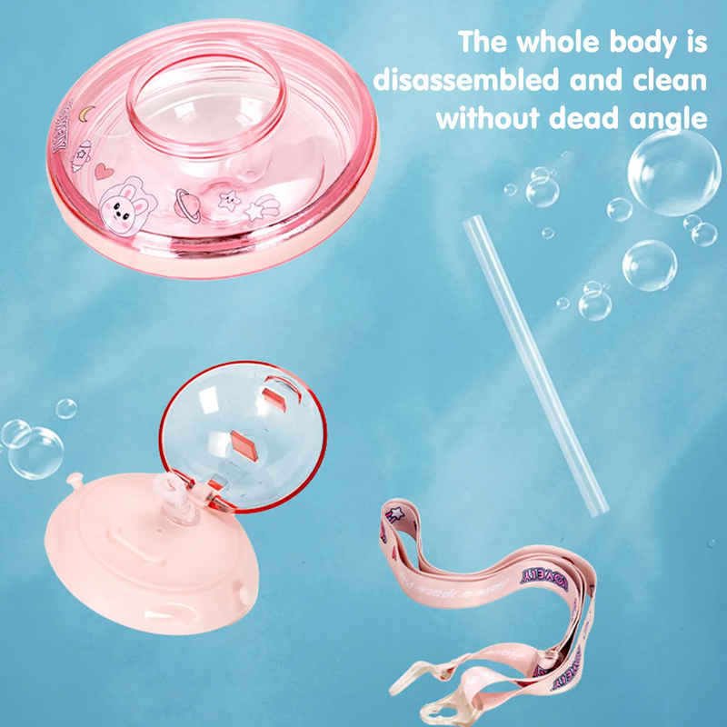 UFO SHAPE CUTE WATER BOTTLE 550ML KIDS SIPPY CUP