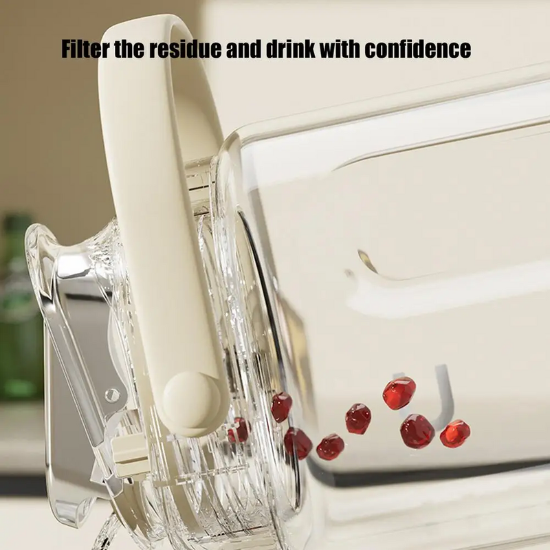 COLD WATER BOTTLE WITH TAP LEMONADE CONTAINER WATER DISPENSER 2000ml