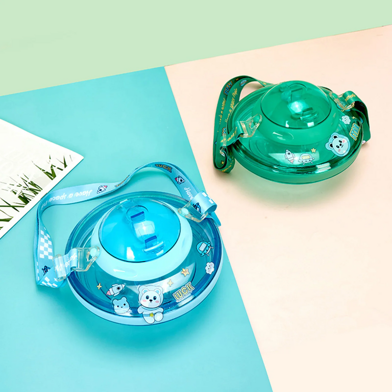 UFO SHAPE CUTE WATER BOTTLE 550ML KIDS SIPPY CUP