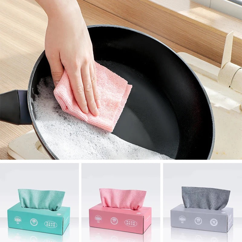 PACK OF 20 REUSABLE RAGS TISSUE BOX