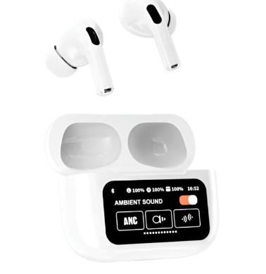 A9 Pro High Quality Sound, ENC AirPods With Smart Touch Screen Control