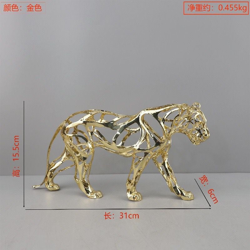 LUXOR METAL LION SCULPTURE VERSATILE DECORATIVE