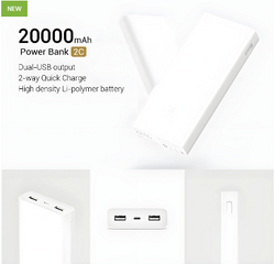 MI Powerbank High-Capacity 20000mAh Portable Fast Charging