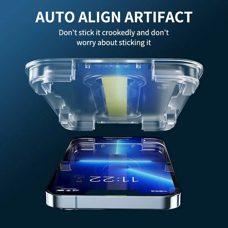 iPhone Glass Screen Protector With Applying kit