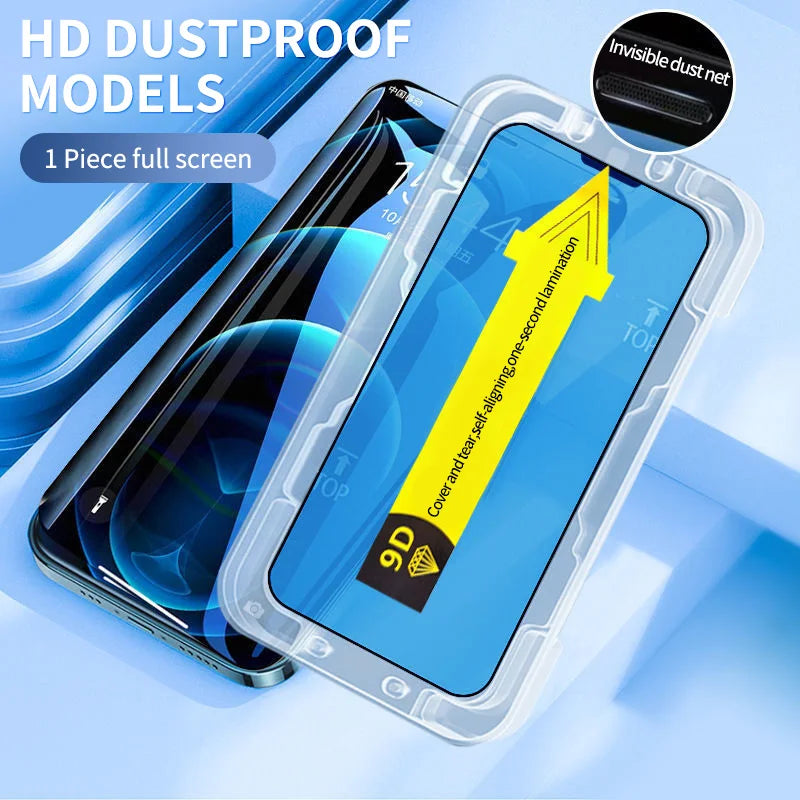 iPhone Glass Screen Protector With Applying kit