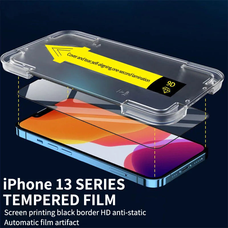 iPhone Glass Screen Protector With Applying kit