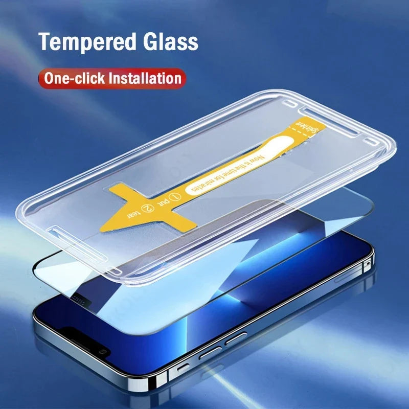 iPhone Glass Screen Protector With Applying kit